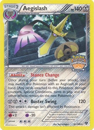 Aegislash (85/146) (Regional Championship Promo) [XY: Base Set] Pokemon Single Pokémon  | Multizone: Comics And Games
