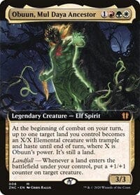 Obuun, Mul Daya Ancestor (Extended Art) [Zendikar Rising Commander] MTG Single Magic: The Gathering  | Multizone: Comics And Games