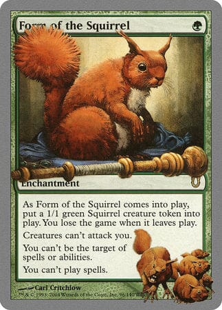 Form of the Squirrel [Unhinged] MTG Single Magic: The Gathering  | Multizone: Comics And Games