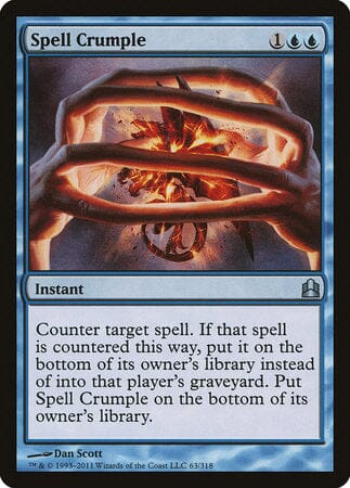 Spell Crumple [Commander 2011] MTG Single Magic: The Gathering  | Multizone: Comics And Games