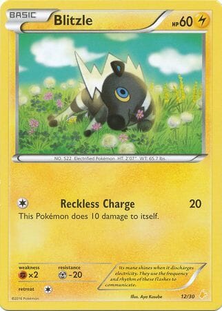 Blitzle (12/30) [XY: Trainer Kit 3 - Pikachu Libre] Pokemon Single Pokémon  | Multizone: Comics And Games