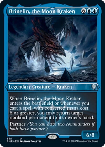 Brinelin, the Moon Kraken (Foil Etched) [Commander Legends] MTG Single Magic: The Gathering  | Multizone: Comics And Games