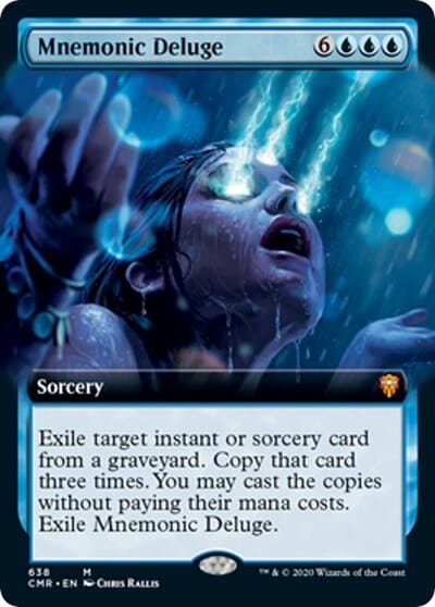 Mnemonic Deluge (Extended Art) [Commander Legends] MTG Single Magic: The Gathering  | Multizone: Comics And Games