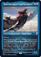 Malcolm, Keen-Eyed Navigator (Foil Etched) [Commander Legends] MTG Single Magic: The Gathering  | Multizone: Comics And Games