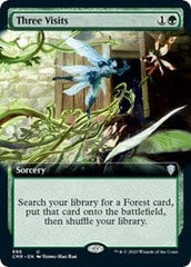 Three Visits (Extended Art) [Commander Legends] MTG Single Magic: The Gathering  | Multizone: Comics And Games