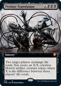 Profane Transfusion (Extended Art) [Commander Legends] MTG Single Magic: The Gathering  | Multizone: Comics And Games