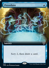 Preordain (Extended Art) [Commander Legends] MTG Single Magic: The Gathering  | Multizone: Comics And Games