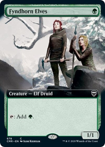 Fyndhorn Elves (Extended Art) [Commander Legends] MTG Single Magic: The Gathering  | Multizone: Comics And Games