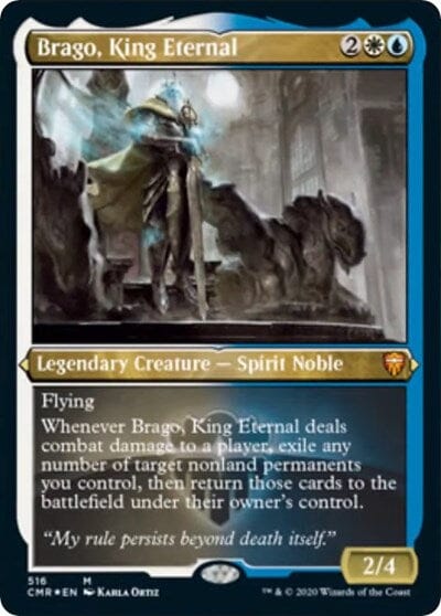 Brago, King Eternal (Foil Etched) [Commander Legends] MTG Single Magic: The Gathering  | Multizone: Comics And Games