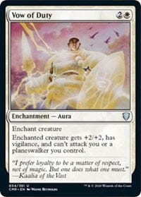 Vow of Duty [Commander Legends] MTG Single Magic: The Gathering  | Multizone: Comics And Games