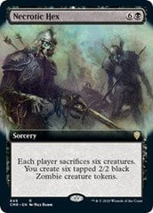 Necrotic Hex (Extended Art) [Commander Legends] MTG Single Magic: The Gathering  | Multizone: Comics And Games
