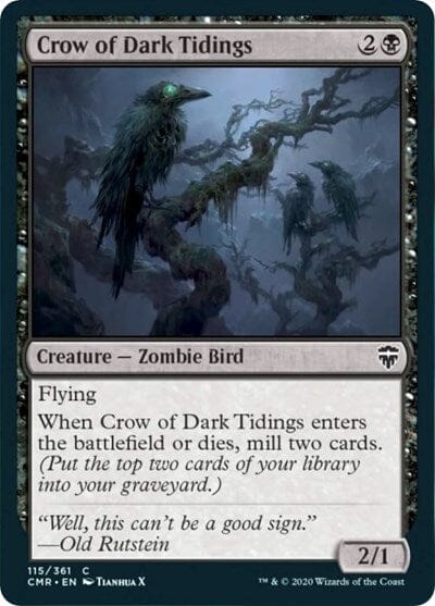 Crow of Dark Tidings [Commander Legends] MTG Single Magic: The Gathering  | Multizone: Comics And Games