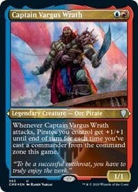 Captain Vargus Wrath (Foil Etched) [Commander Legends] MTG Single Magic: The Gathering  | Multizone: Comics And Games