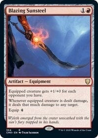 Blazing Sunsteel [Commander Legends] MTG Single Magic: The Gathering  | Multizone: Comics And Games