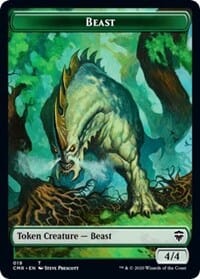Beast (019) // Elephant Double-sided Token [Commander Legends] MTG Single Magic: The Gathering  | Multizone: Comics And Games