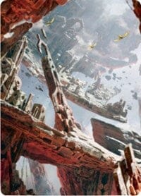 Mountain 3 Art Card [Zendikar Rising Art Series] MTG Single Magic: The Gathering  | Multizone: Comics And Games