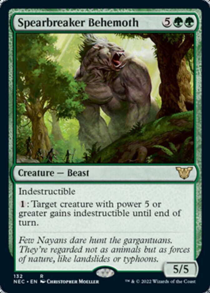 Spearbreaker Behemoth [Kamigawa: Neon Dynasty Commander] MTG Single Magic: The Gathering  | Multizone: Comics And Games