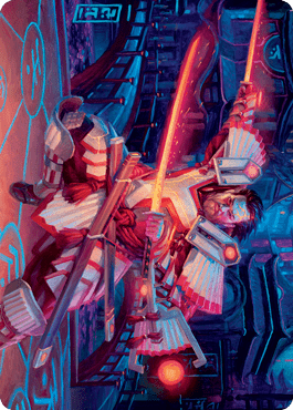 Isshin, Two Heavens as One 1 Art Card [Kamigawa: Neon Dynasty Art Series] MTG Single Magic: The Gathering  | Multizone: Comics And Games