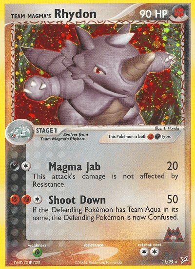 Team Magma's Rhydon (11/95) [EX: Team Magma vs Team Aqua] Pokemon Single Pokémon  | Multizone: Comics And Games