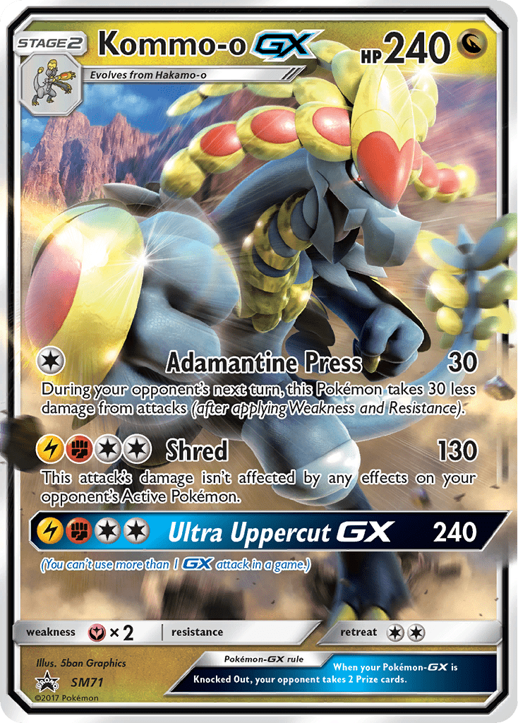 Kommo-o GX (SM71) [Sun & Moon: Black Star Promos] Pokemon Single Pokémon  | Multizone: Comics And Games