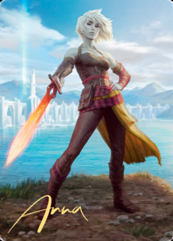 Nahiri, Heir of the Ancients 1 Art Card (Gold-Stamped Signature) [Zendikar Rising Art Series] MTG Single Magic: The Gathering  | Multizone: Comics And Games