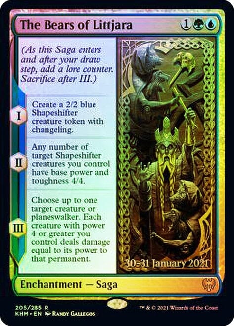 The Bears of Littjara [Kaldheim Prerelease Promos] MTG Single Magic: The Gathering  | Multizone: Comics And Games