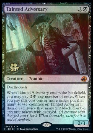 Tainted Adversary [Innistrad: Midnight Hunt Prerelease Promos] MTG Single Magic: The Gathering  | Multizone: Comics And Games