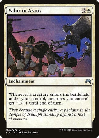 Valor in Akros [Magic Origins] MTG Single Magic: The Gathering  | Multizone: Comics And Games