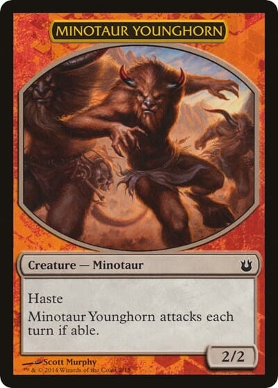 Minotaur Younghorn [Hero's Path Promos] MTG Single Magic: The Gathering  | Multizone: Comics And Games