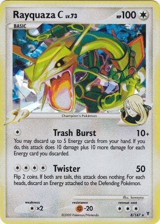 Rayquaza C (8/147) (Cracked Ice) [Platinum: Supreme Victors] Pokemon Single Pokémon  | Multizone: Comics And Games