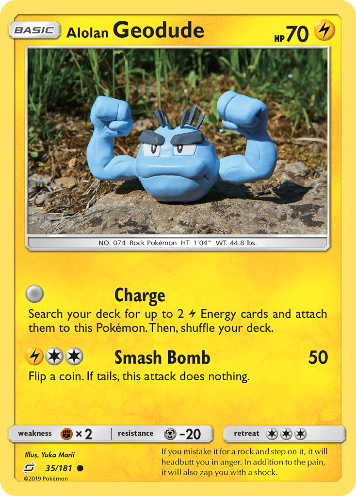 Alolan Geodude (35/181) [Sun & Moon: Team Up] Pokemon Single Pokémon  | Multizone: Comics And Games