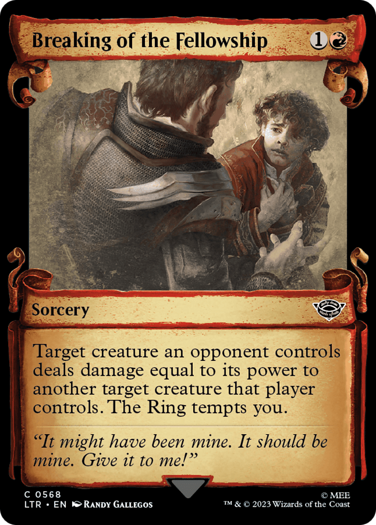 Breaking of the Fellowship [The Lord of the Rings: Tales of Middle-Earth Showcase Scrolls] MTG Single Magic: The Gathering  | Multizone: Comics And Games