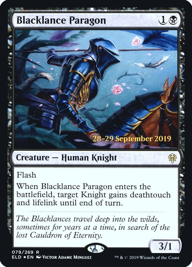 Blacklance Paragon [Throne of Eldraine Prerelease Promos] MTG Single Magic: The Gathering  | Multizone: Comics And Games