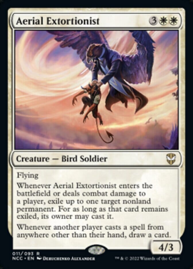 Aerial Extortionist [Streets of New Capenna Commander] MTG Single Magic: The Gathering  | Multizone: Comics And Games