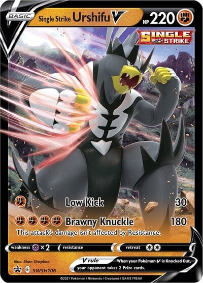 Single Strike Urshifu V - SWSH106 [SWSH: Sword & Shield Promo Cards] Pokemon Single Pokémon  | Multizone: Comics And Games