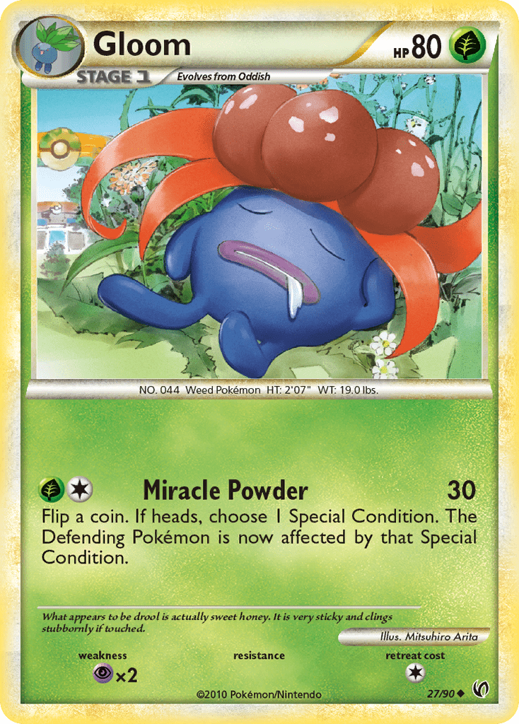 Gloom (27/90) [HeartGold & SoulSilver: Undaunted] Pokemon Single Pokémon  | Multizone: Comics And Games