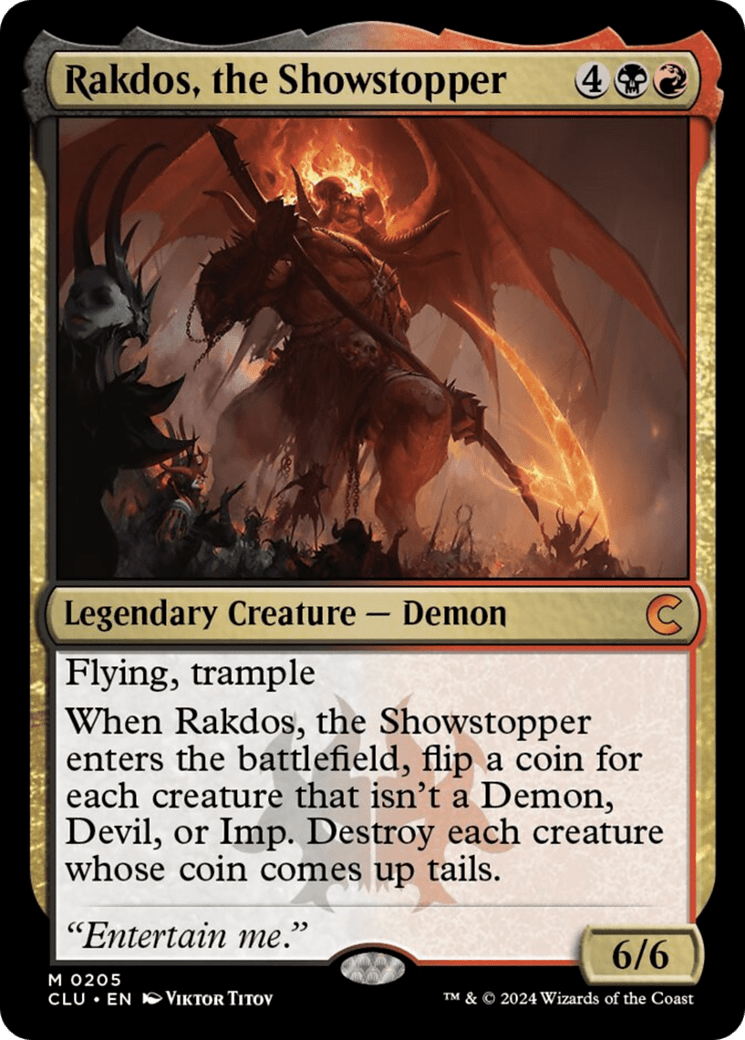Rakdos, the Showstopper [Ravnica: Clue Edition] MTG Single Magic: The Gathering  | Multizone: Comics And Games