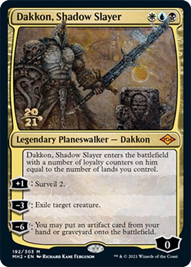 Dakkon, Shadow Slayer [Modern Horizons 2 Prerelease Promos] MTG Single Magic: The Gathering  | Multizone: Comics And Games
