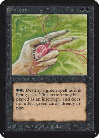 Deathgrip [Limited Edition Alpha] MTG Single Magic: The Gathering  | Multizone: Comics And Games