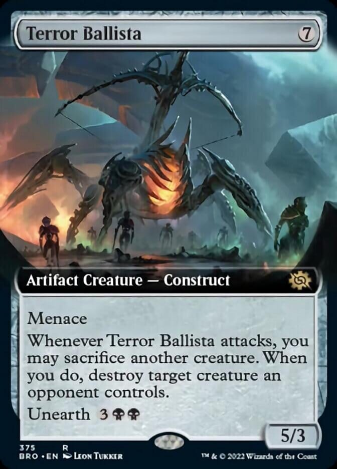 Terror Ballista (Extended Art) [The Brothers' War] MTG Single Magic: The Gathering  | Multizone: Comics And Games