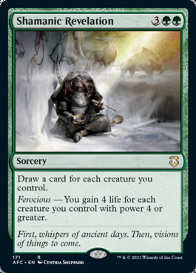 Shamanic Revelation [Dungeons & Dragons: Adventures in the Forgotten Realms Commander] MTG Single Magic: The Gathering  | Multizone: Comics And Games
