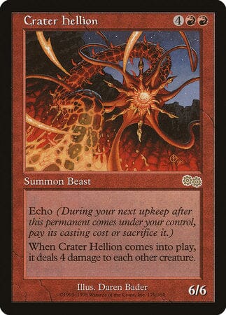 Crater Hellion [Urza's Saga] MTG Single Magic: The Gathering  | Multizone: Comics And Games