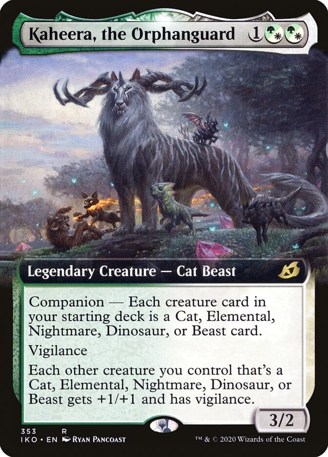 Kaheera, the Orphanguard (Extended Art) [Ikoria: Lair of Behemoths] MTG Single Magic: The Gathering  | Multizone: Comics And Games