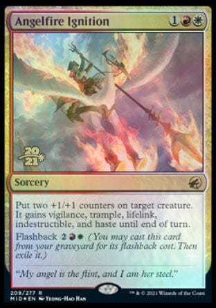Angelfire Ignition [Innistrad: Midnight Hunt Prerelease Promos] MTG Single Magic: The Gathering  | Multizone: Comics And Games