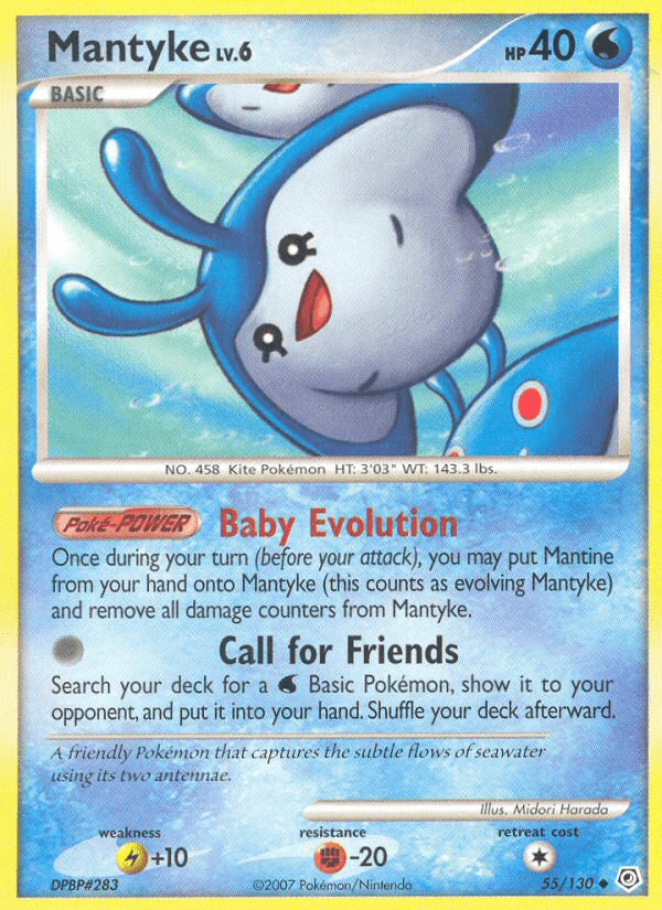 Mantyke (55/130) [Diamond & Pearl: Base Set] Pokemon Single Pokémon  | Multizone: Comics And Games