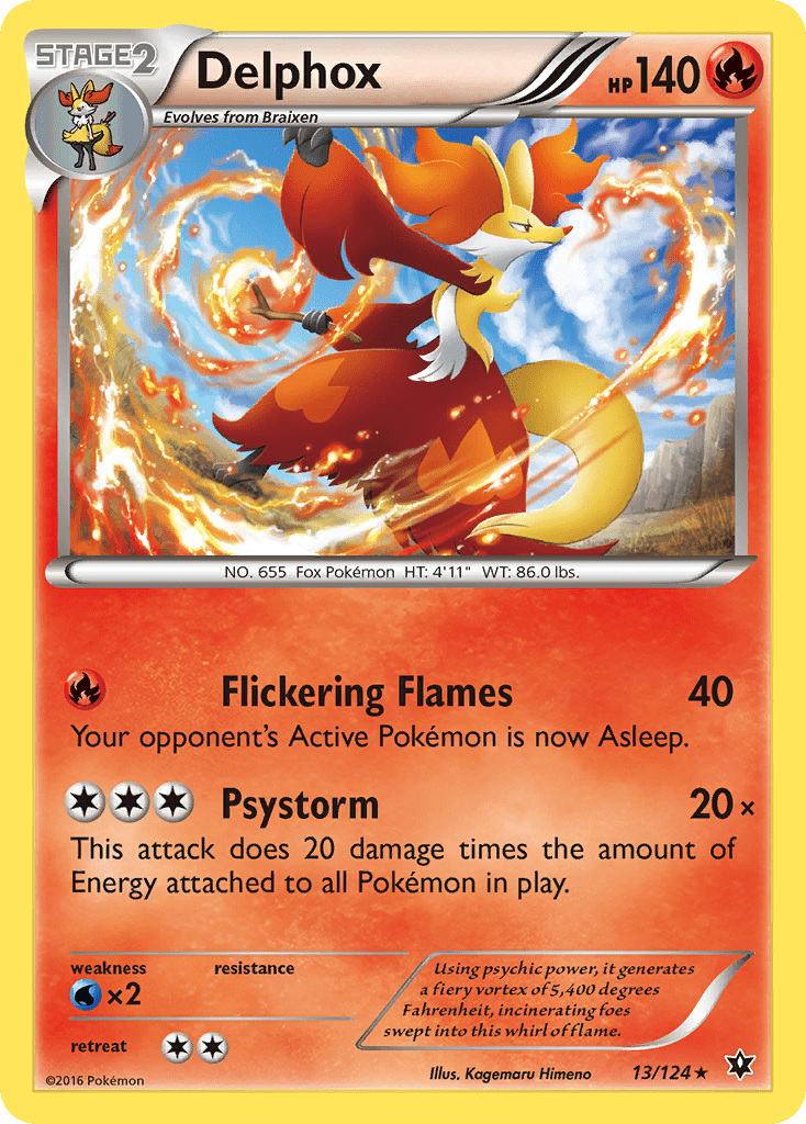 Delphox (13/124) [XY: Fates Collide] Pokemon Single Pokémon  | Multizone: Comics And Games