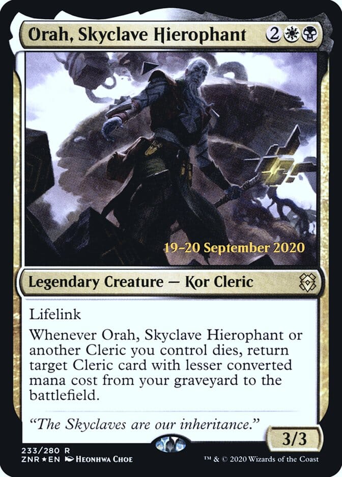 Orah, Skyclave Hierophant [Zendikar Rising Prerelease Promos] MTG Single Magic: The Gathering  | Multizone: Comics And Games