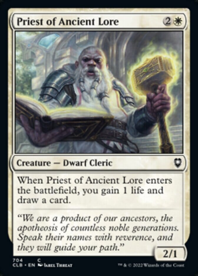 Priest of Ancient Lore [Commander Legends: Battle for Baldur's Gate] MTG Single Magic: The Gathering  | Multizone: Comics And Games