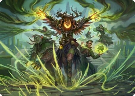 Witherbloom Command Art Card [Strixhaven: School of Mages Art Series] MTG Single Magic: The Gathering  | Multizone: Comics And Games