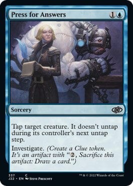 Press for Answers [Jumpstart 2022] MTG Single Magic: The Gathering  | Multizone: Comics And Games